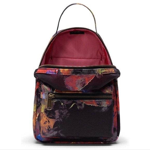 Herschel Nova Mini Backpacks‎ Blurry Watercolor Roses NWOT - Picture 4 of 11